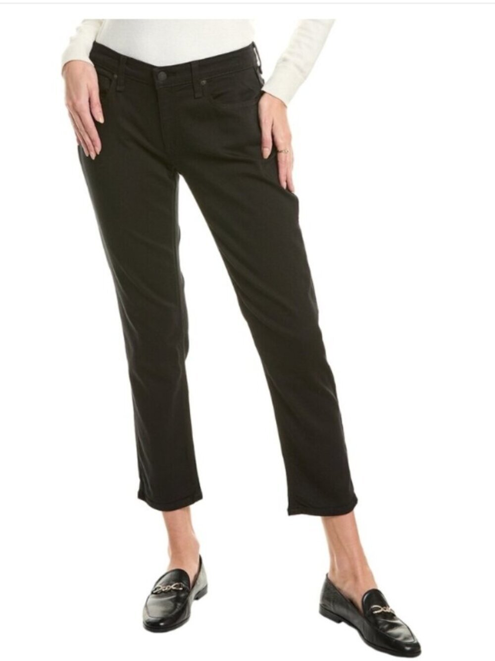 rag & bone “Dylan” Low‑Rise Slim Boyfriend Jean — Black — Size 25 — NWT